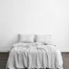 Pinstripe 100% French Flax Linen Bedding Set