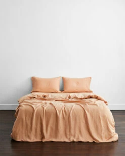 Terracotta 100% French Flax Linen Bedding Set