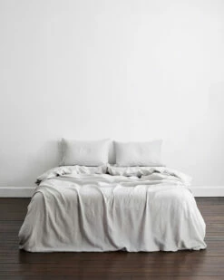 Fog 100% French Flax Linen Bedding Set
