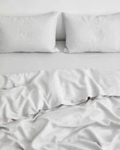 Fog 100% French Flax Linen Bedding Set -Bed Linings Sales Store BEDDINGSET02 5c64f5cb a7d8 4a49 bd84 f5b473240988