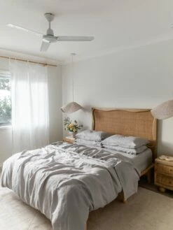 Fog 100% French Flax Linen Bedding Set -Bed Linings Sales Store Bed Threads Fog PhoenixandtheOcean 06 PDP