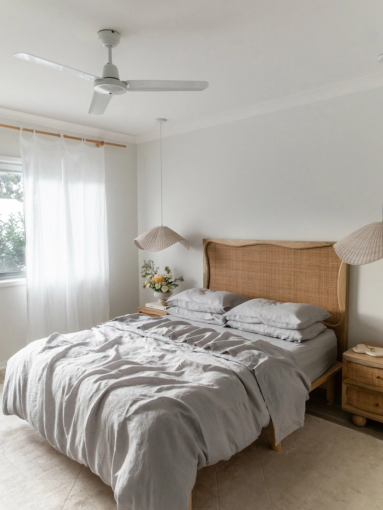 Fog 100% French Flax Linen Duvet Cover 5 Fog 100% French Flax Linen Duvet Cover - Image 5