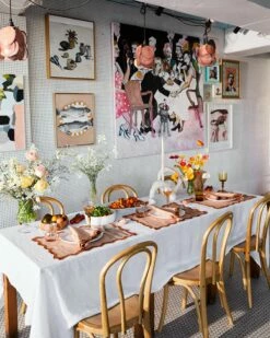 Terracotta & Rust 100% French Flax Linen Scalloped Napkins (Set Of Four) -Bed Linings Sales Store BedThreads SeansBondi 31 05 2021 S02 0076