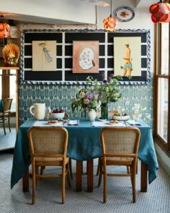 White & Mineral 100% French Flax Linen Scalloped Napkins (Set Of Four) -Bed Linings Sales Store BedThreads SeansBondi 31 05 2021 S05 0187