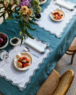 White & Mineral 100% French Flax Linen Scalloped Placemats (Set Of Four) -Bed Linings Sales Store BedThreads SeansBondi 31 05 2021 S05 0201 b2d0b132 1518 4b9a 905d effb0a2c2083