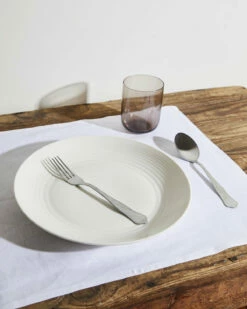 White 100% French Flax Linen Placemats (Set Of Four)