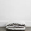 Fog 100% French Flax Linen Duvet Cover
