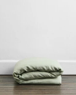 Sage 100% French Flax Linen Duvet Cover