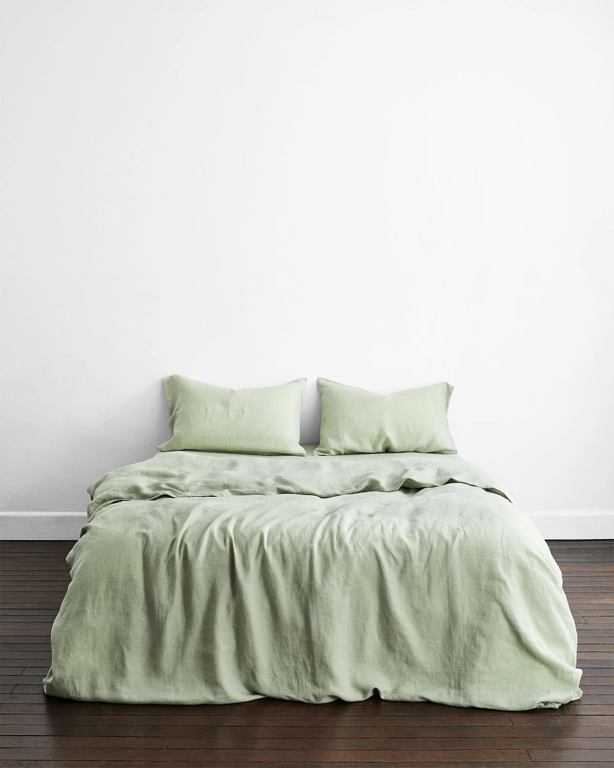 Sage 100% French Flax Linen Duvet Cover 2 Sage 100% French Flax Linen Duvet Cover - Image 2