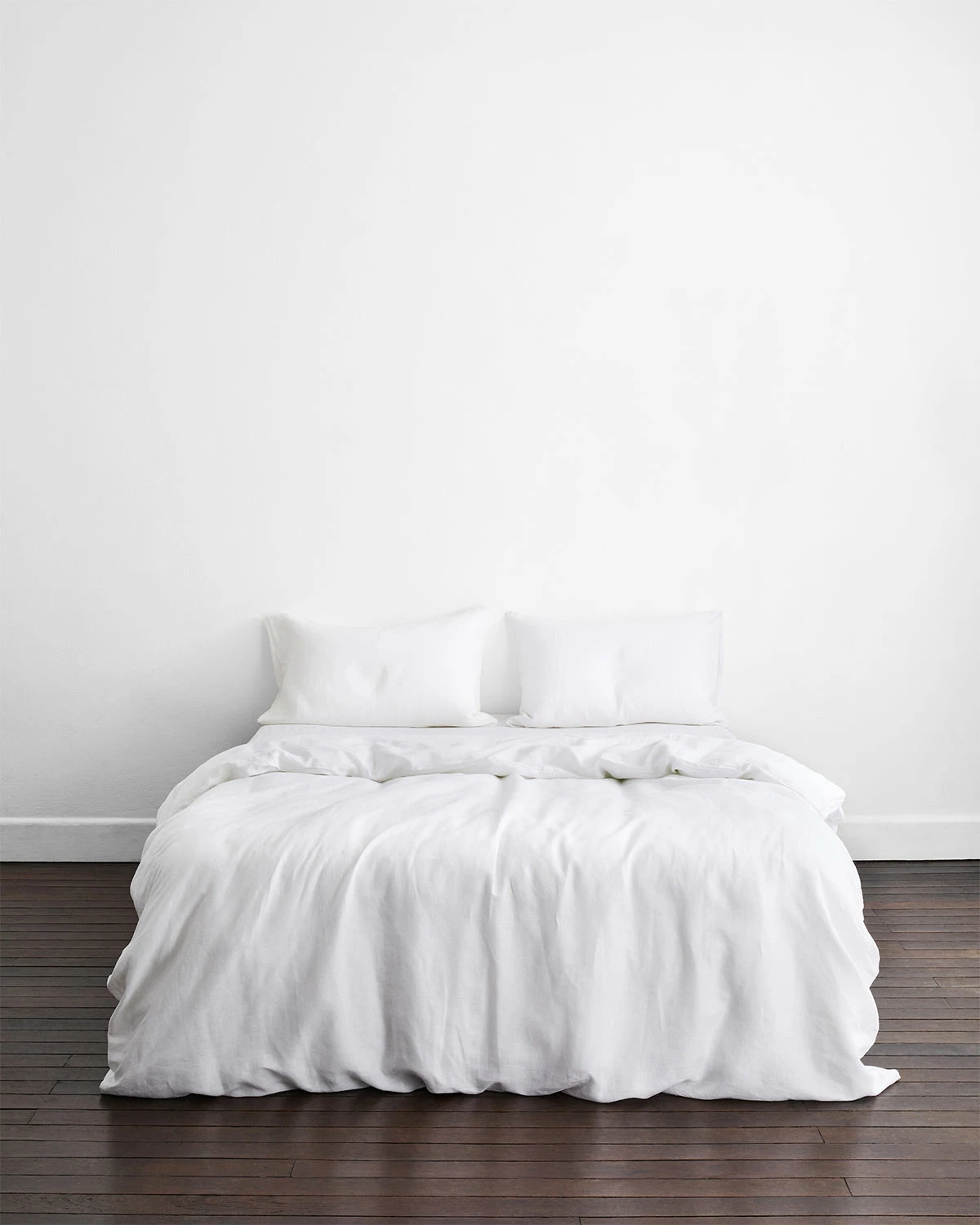White 100% French Flax Linen Duvet Cover 2 White 100% French Flax Linen Duvet Cover - Image 2
