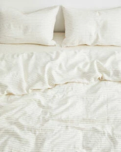 Stripe 100% French Flax Linen Duvet Cover -Bed Linings Sales Store DUVET03 37a885d9 7aa6 4c8f 8118 bdfbef9aa6af