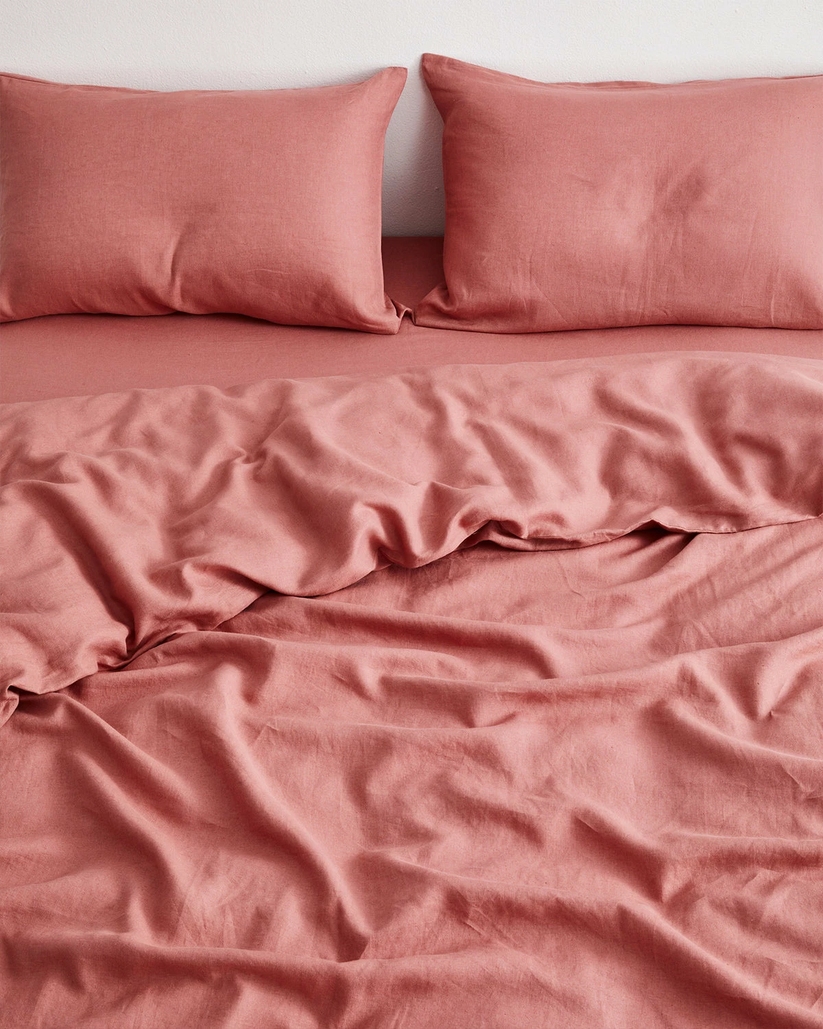 Pink Clay 100% French Flax Linen Duvet Cover 3 Pink Clay 100% French Flax Linen Duvet Cover - Image 3