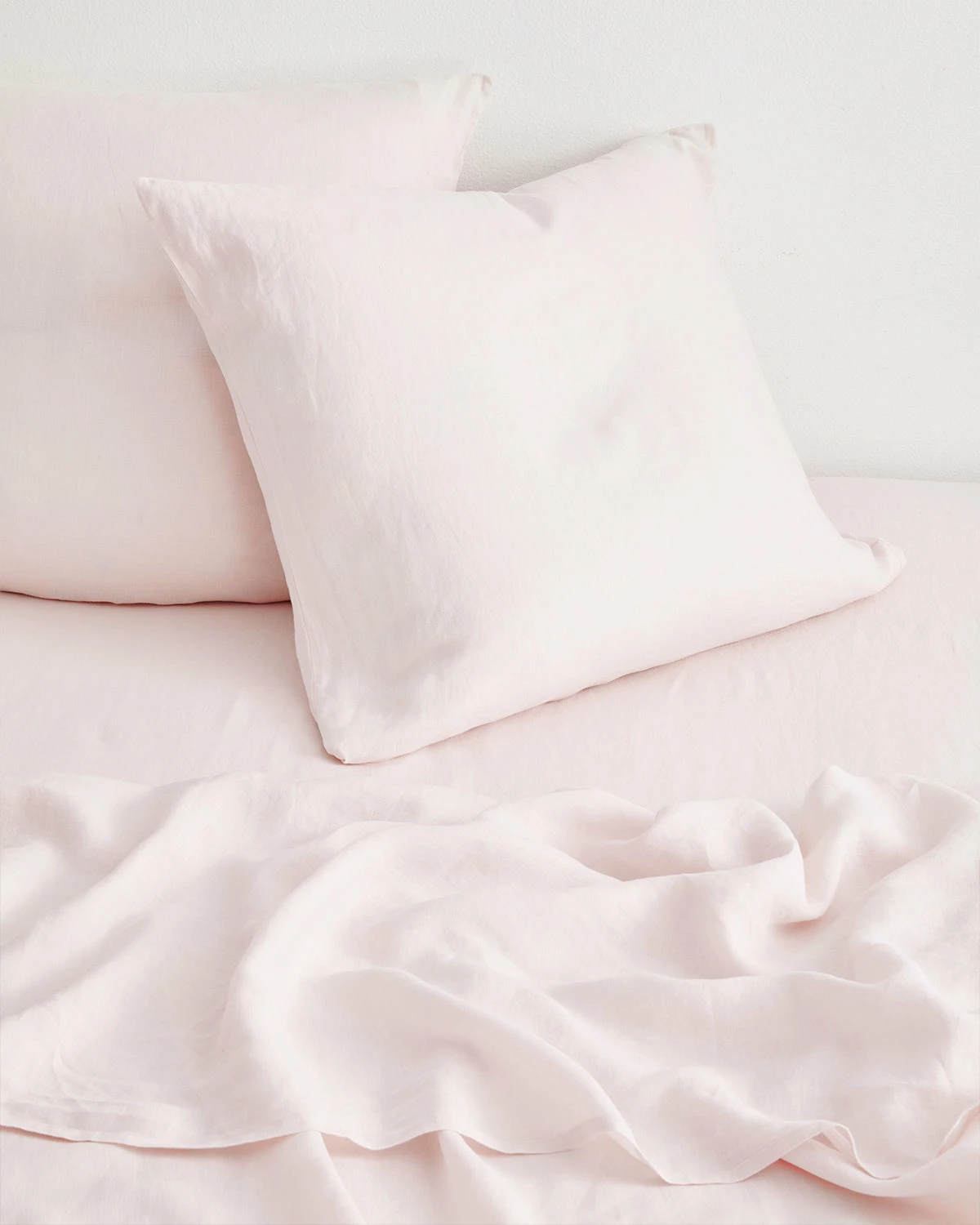 Rosewater 100% French Flax Linen European Pillowcases (Set Of Two) 2 Rosewater 100% French Flax Linen European Pillowcases (Set Of Two) - Image 2