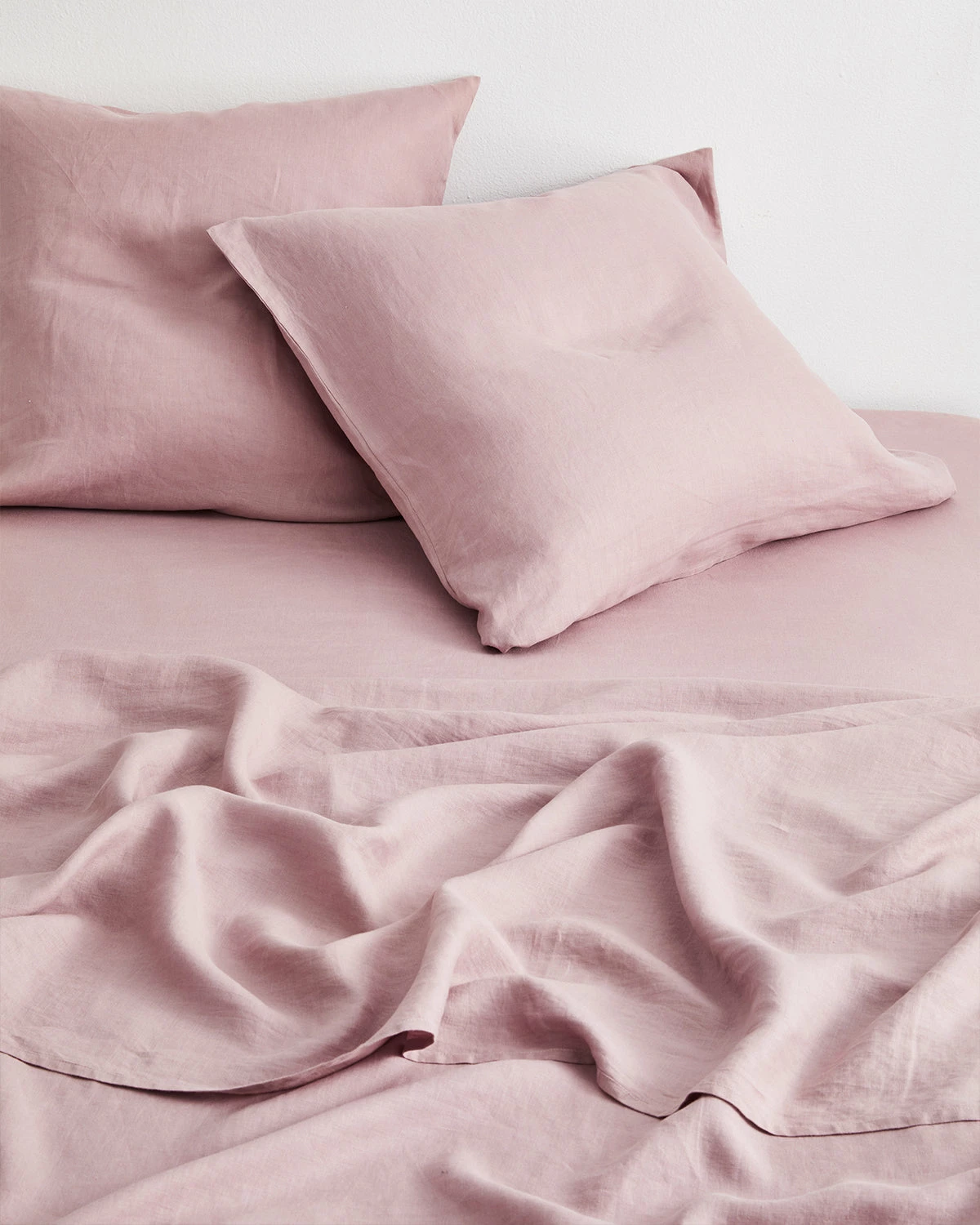 Lavender 100% French Flax Linen European Pillowcases (Set Of Two) 2 Lavender 100% French Flax Linen European Pillowcases (Set Of Two) - Image 2