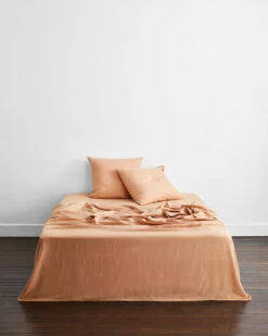Terracotta 100% French Flax Linen European Pillowcases (Set Of Two) 7 Terracotta 100% French Flax Linen European Pillowcases (Set Of Two) -Bed Linings Sales Store EURO03 02bc8f1c 2f44 4a4c ad0b 6407b65bcdb4