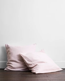 Rosewater 100% French Flax Linen European Pillowcases (Set Of Two)