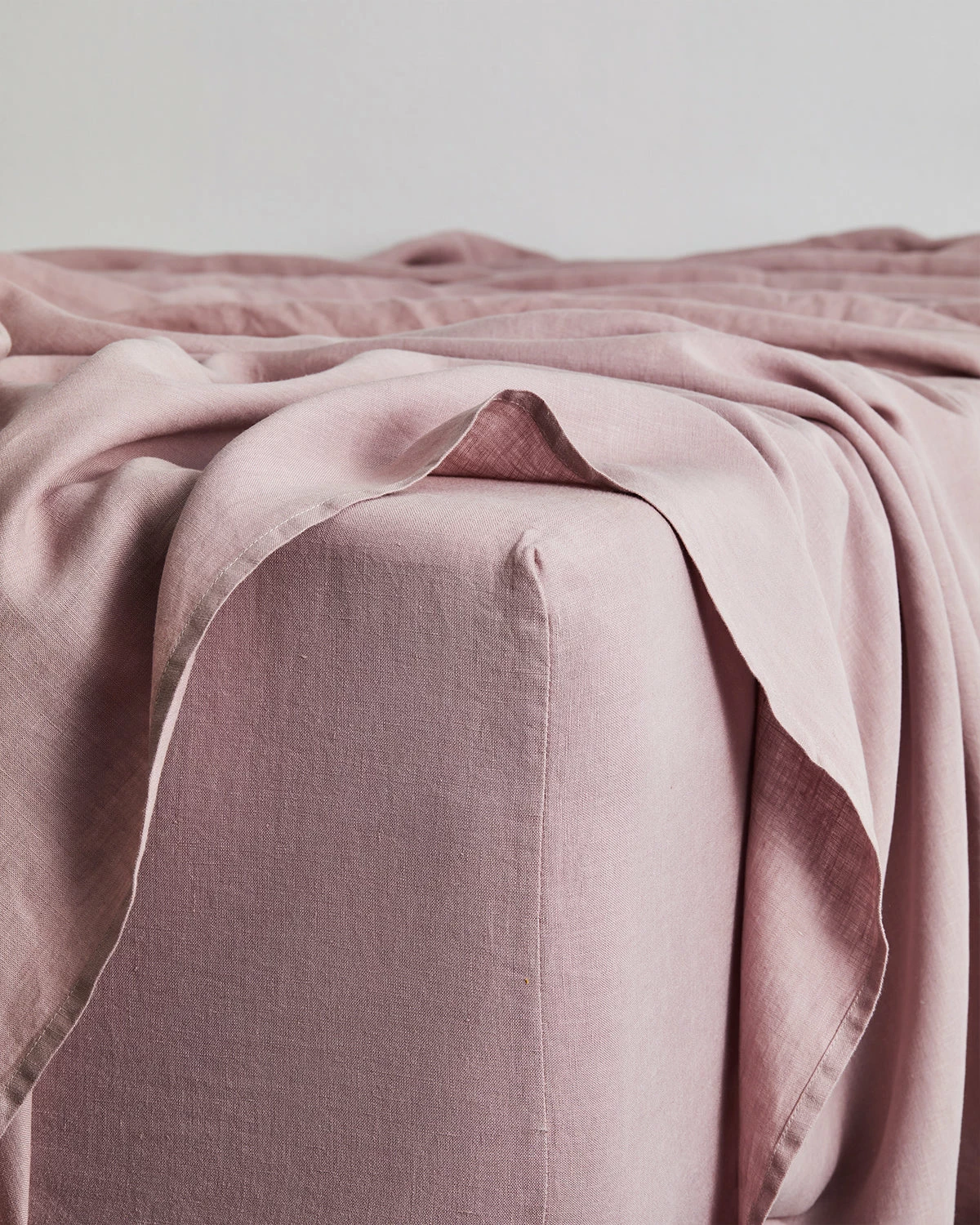 Lavender 100% French Flax Linen Fitted Sheet 1 Lavender 100% French Flax Linen Fitted Sheet