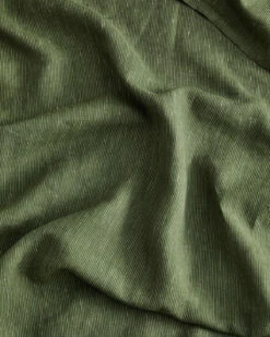 Olive Stripe 100% French Flax Linen Flat Sheet -Bed Linings Sales Store FLATSHEET03 3a8de766 d21f 44fd 8e51 58b11f4a00e3