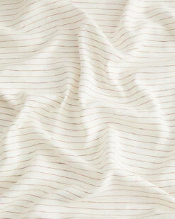 Rust Stripe 100% French Flax Linen Flat Sheet -Bed Linings Sales Store FLATSHEET03 9072eecd bf2d 4515 ab42 faa618138d44