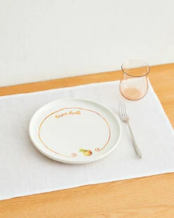 Gemma Bamforth X Bed Threads 'Pesca Dorata' Ceramic Dinner Plate