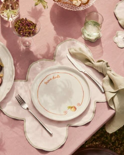 Gemma Bamforth X Bed Threads 'Pesca Dorata' Ceramic Dinner Plate -Bed Linings Sales Store Gemma pesca 03
