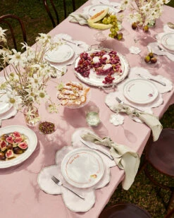 Sage 100% French Flax Linen Napkins (Set Of Four) -Bed Linings Sales Store Lavendr 06 1