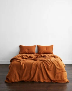 Rust 100% French Flax Linen Pillowcases (Set Of Two) -Bed Linings Sales Store PILLOWCASE03 af9fa5a9 1f22 430c a82d 0581c987ca91