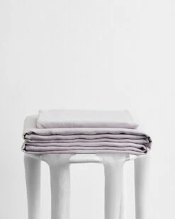 Lilac 100% Flax Linen Sheet Set