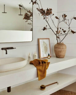 Turmeric 100% French Flax Linen Waffle Hand And Face Towel