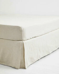 Oatmeal 100% French Flax Linen Valance