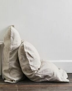 Oatmeal 100% French Flax Linen Pillowcases (Set Of Two)
