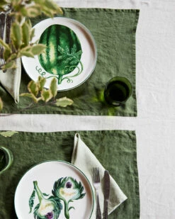 Bed Threads 'Artichoke' Ceramic Dinner Plate -Bed Linings Sales Store btplates