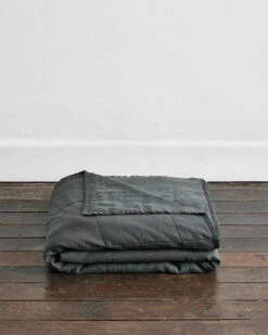 Charcoal Quilt -Bed Linings Sales Store char 1