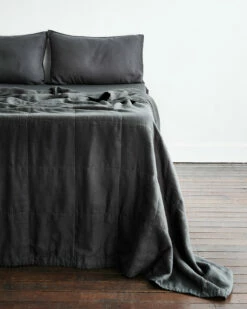 Charcoal Quilt -Bed Linings Sales Store char 4