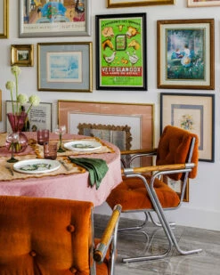 Terracotta & Rust 100% French Flax Linen Scalloped Placemats (Set Of Four) -Bed Linings Sales Store dani k dining 28fdb199 968f 404b b27f 4d22c1cf39fc