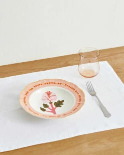 Bitossi Home Deep Soup Plate Botanica In Pink