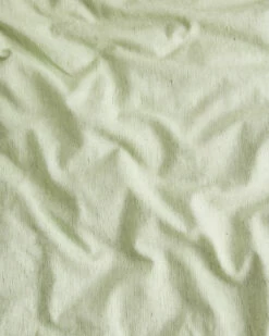 Sage & Olive Stripe 100% French Flax Linen Flat Sheet -Bed Linings Sales Store fls 3