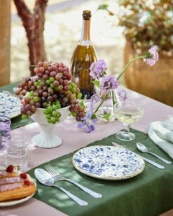 Lavender 100% French Flax Linen Tablecloth -Bed Linings Sales Store lavender 2