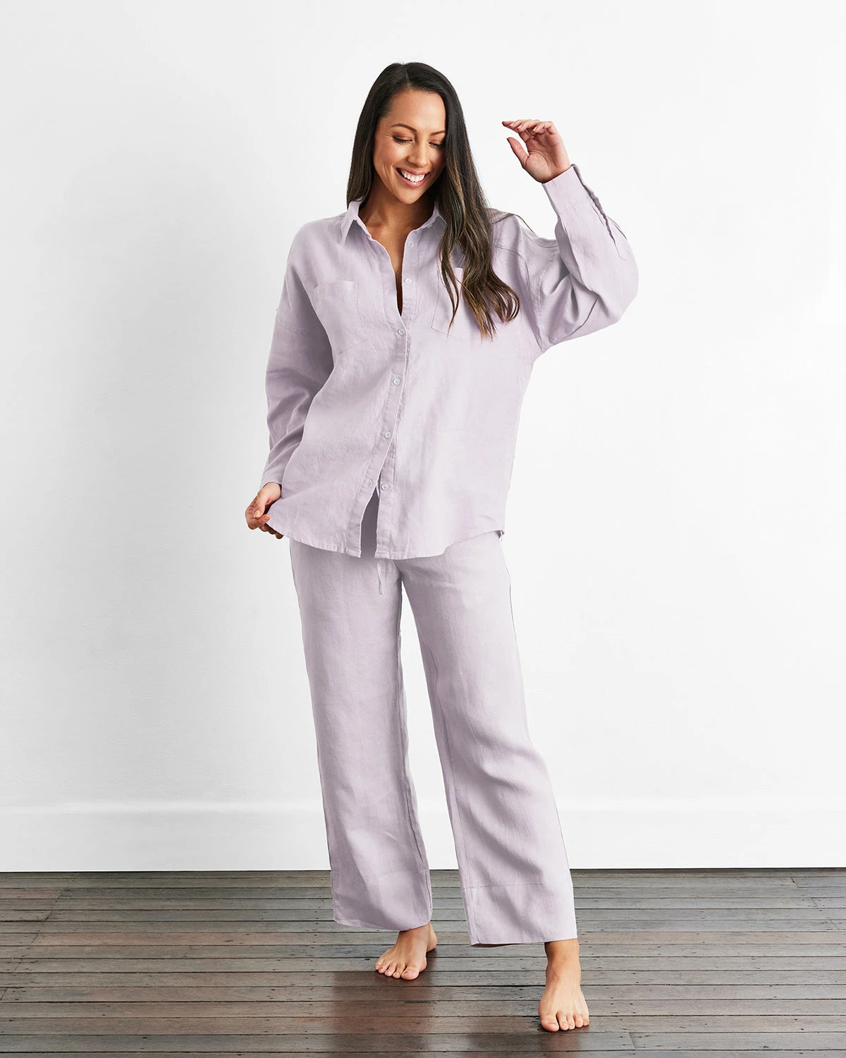 Lilac Long Sleepwear Set 3 Lilac Long Sleepwear Set - Image 3
