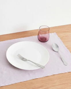Lilac 100% French Flax Linen Placemats (Set Of Four)