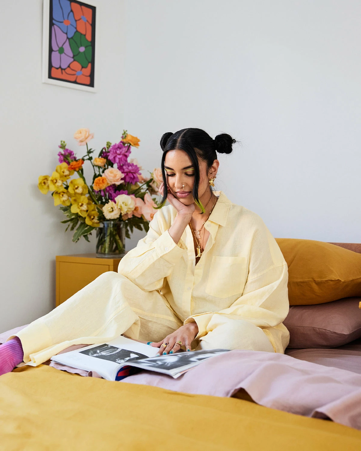 Limoncello 100% French Flax Linen Long Sleeve Shirt 4 Limoncello 100% French Flax Linen Long Sleeve Shirt - Image 4