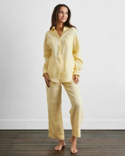 Limoncello 100% French Flax Linen Pants