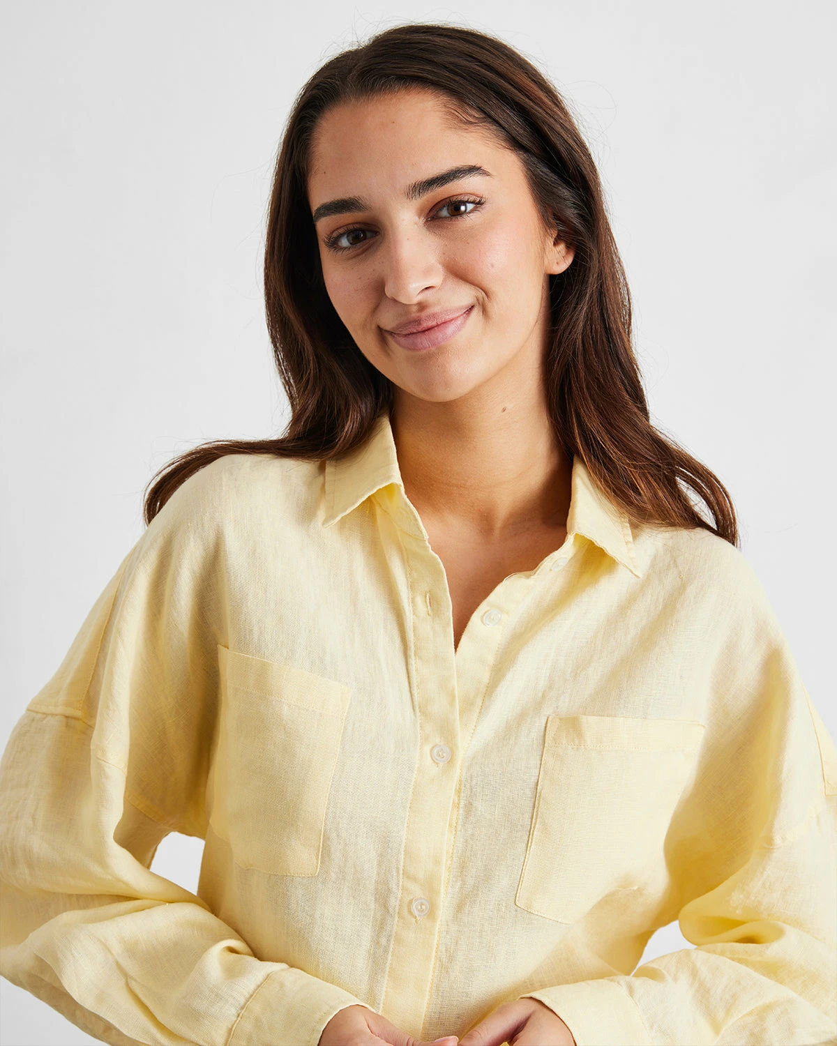Limoncello 100% French Flax Linen Long Sleeve Shirt 3 Limoncello 100% French Flax Linen Long Sleeve Shirt - Image 3