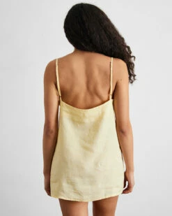 Limoncello 100% French Flax Linen Slip 7 Limoncello 100% French Flax Linen Slip -Bed Linings Sales Store limoncello slip 04