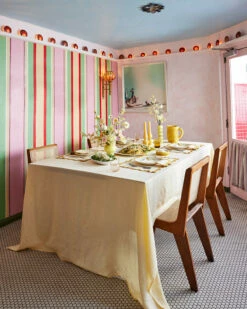 Limoncello & Turmeric 100% French Flax Linen Scalloped Napkins (Set Of Four) -Bed Linings Sales Store limoncelloscalloped campaign3