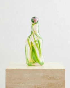 Upstate Handblown Mezcal Bottle In Watermelon