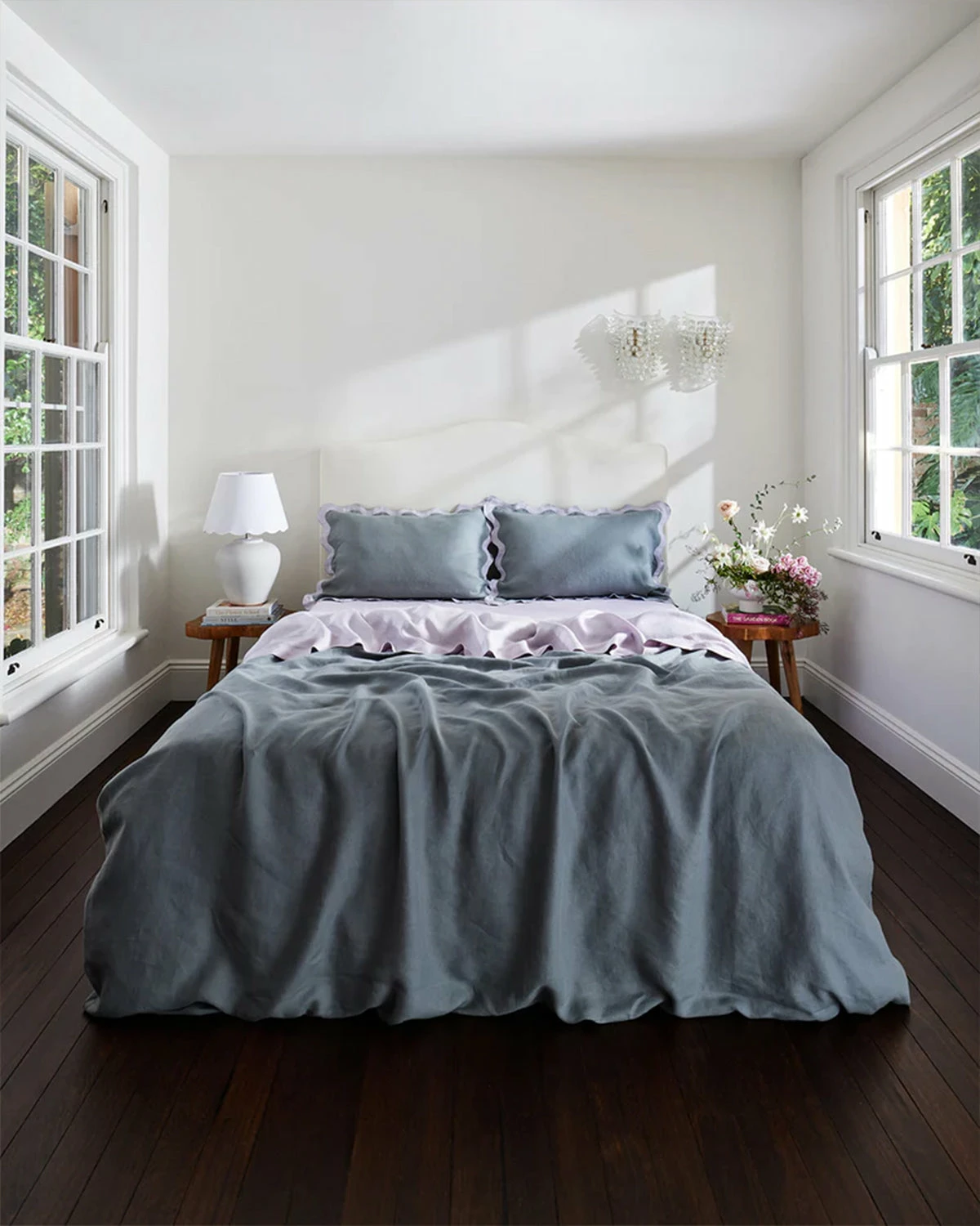 Mineral 100% French Flax Linen Pillowcases (Set Of Two) 4 Mineral 100% French Flax Linen Pillowcases (Set Of Two) - Image 4