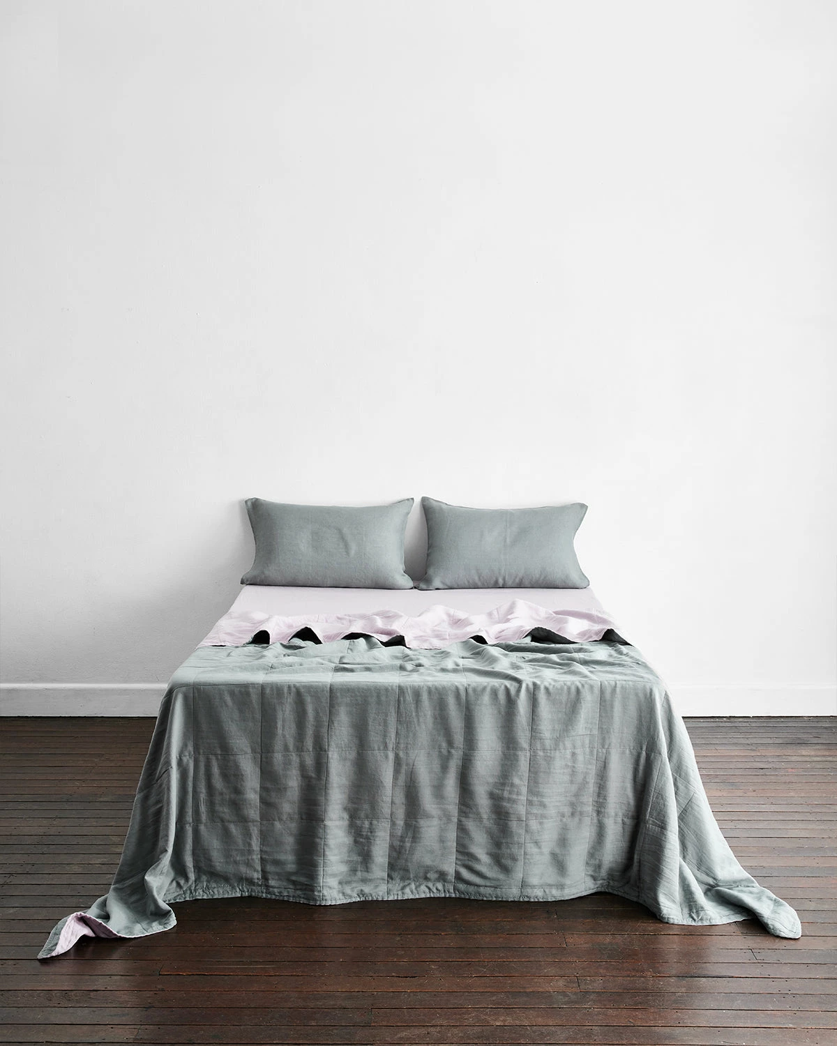 Mineral & Lilac Two-Tone Quilt 4 Mineral & Lilac Two-Tone Quilt - Image 4