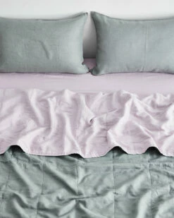 Mineral & Lilac Two-Tone Quilt 13 Mineral & Lilac Two-Tone Quilt -Bed Linings Sales Store minlil 4