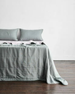 Mineral & Lilac Two-Tone Quilt 14 Mineral & Lilac Two-Tone Quilt -Bed Linings Sales Store minlil 5